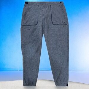 Ava Therese Blue Jogger Pants Medium Oversized Lounge Casual Travel Utility‎